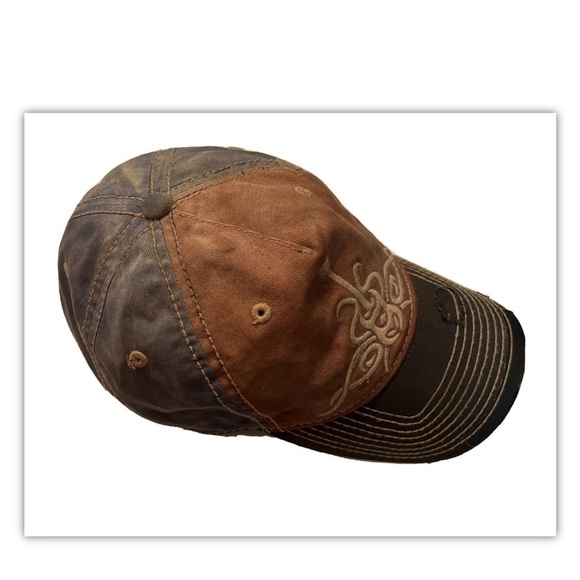 Peter Grimm Aztec Multicolor 5 Panel Cap Baseball Distressed OSFM - Picture 2 of 6